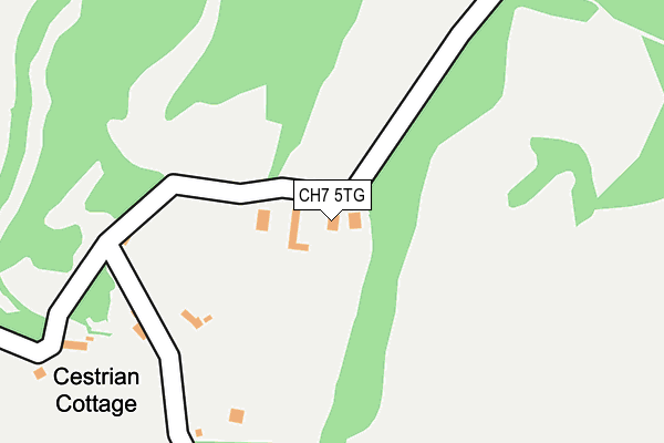 CH7 5TG map - OS OpenMap – Local (Ordnance Survey)