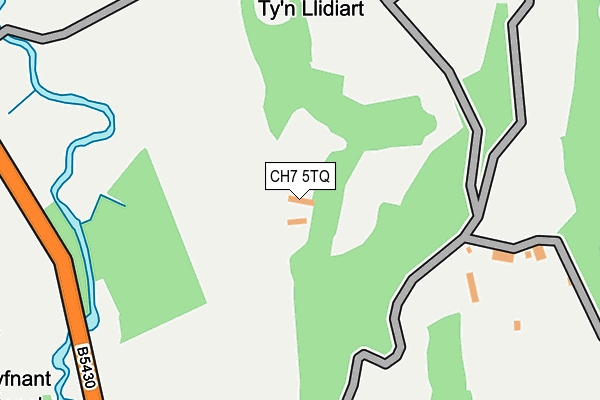 CH7 5TQ map - OS OpenMap – Local (Ordnance Survey)