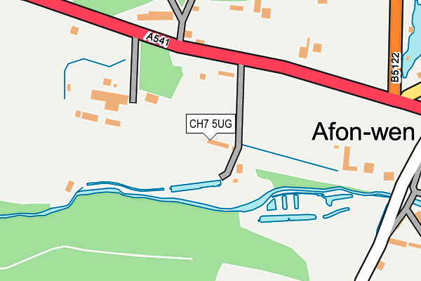 CH7 5UG map - OS OpenMap – Local (Ordnance Survey)