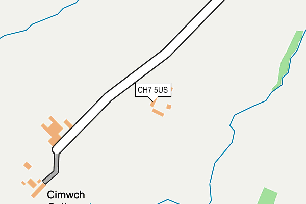 CH7 5US map - OS OpenMap – Local (Ordnance Survey)