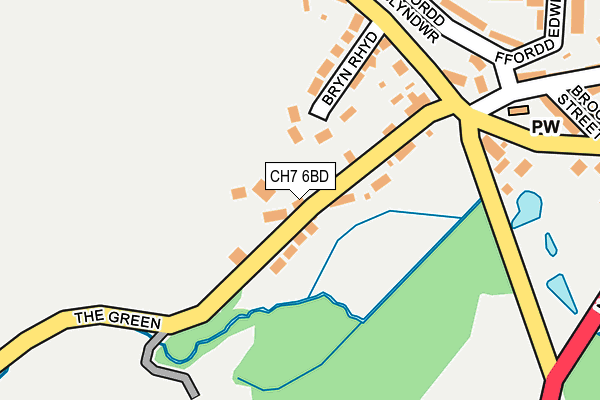 CH7 6BD map - OS OpenMap – Local (Ordnance Survey)