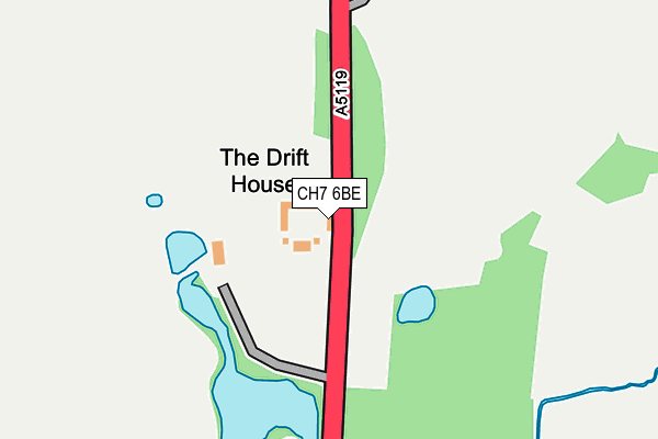 CH7 6BE map - OS OpenMap – Local (Ordnance Survey)