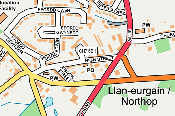 CH7 6BH map - OS OpenMap – Local (Ordnance Survey)