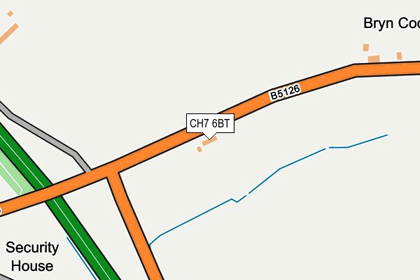 CH7 6BT map - OS OpenMap – Local (Ordnance Survey)