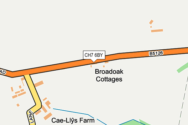 CH7 6BY map - OS OpenMap – Local (Ordnance Survey)