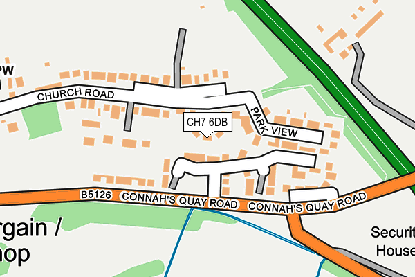 CH7 6DB map - OS OpenMap – Local (Ordnance Survey)