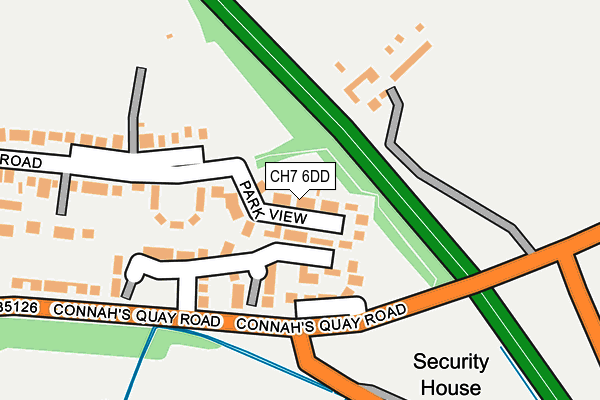 CH7 6DD map - OS OpenMap – Local (Ordnance Survey)