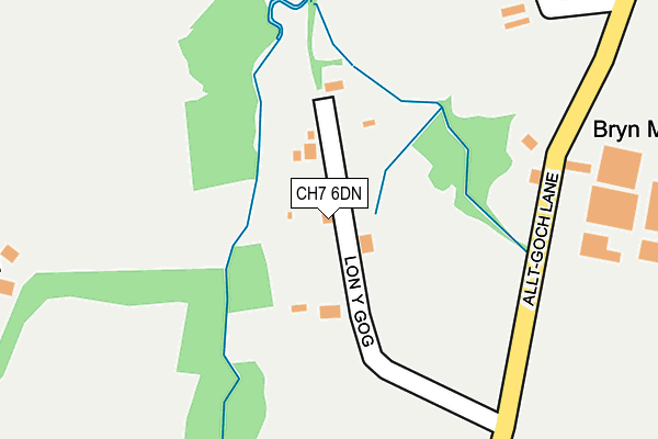 CH7 6DN map - OS OpenMap – Local (Ordnance Survey)