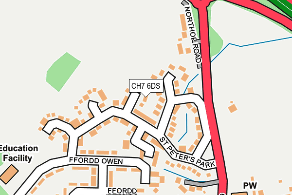 CH7 6DS map - OS OpenMap – Local (Ordnance Survey)