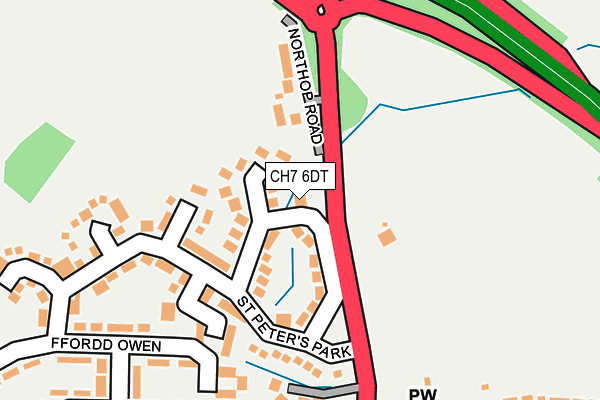 CH7 6DT map - OS OpenMap – Local (Ordnance Survey)