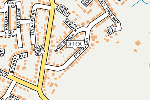 CH7 6DU map - OS OpenMap – Local (Ordnance Survey)