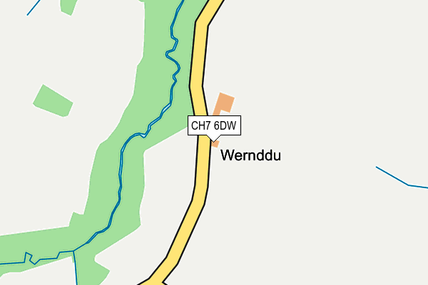 CH7 6DW map - OS OpenMap – Local (Ordnance Survey)