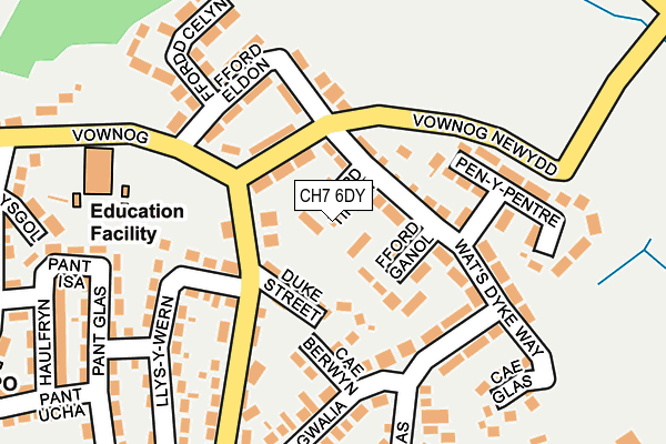 CH7 6DY map - OS OpenMap – Local (Ordnance Survey)