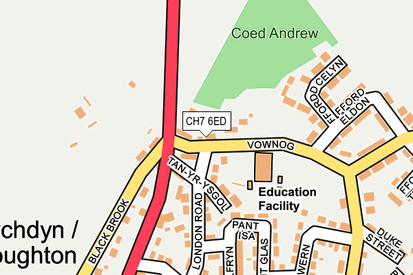 CH7 6ED map - OS OpenMap – Local (Ordnance Survey)