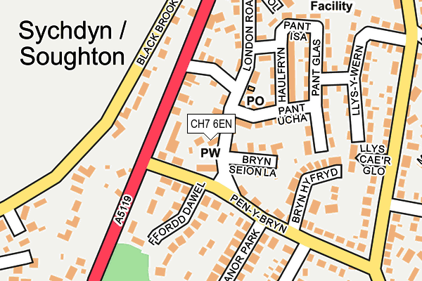 CH7 6EN map - OS OpenMap – Local (Ordnance Survey)