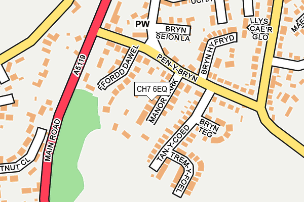 CH7 6EQ map - OS OpenMap – Local (Ordnance Survey)