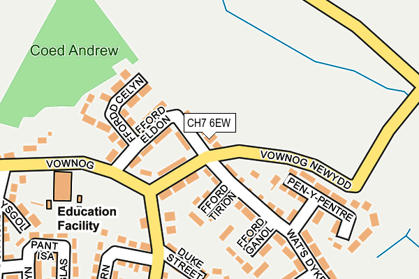 CH7 6EW map - OS OpenMap – Local (Ordnance Survey)