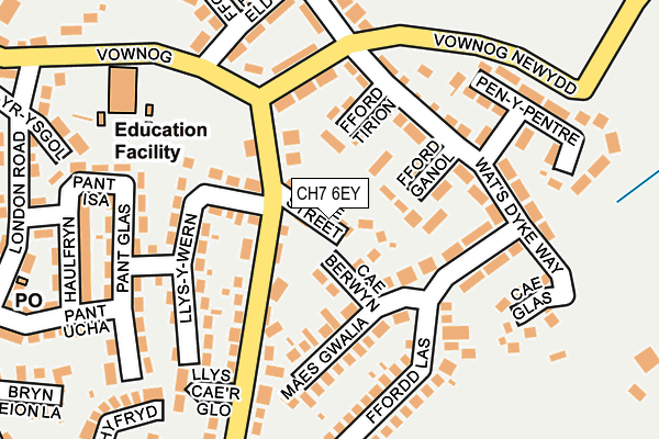 CH7 6EY map - OS OpenMap – Local (Ordnance Survey)