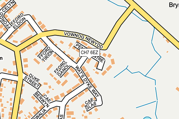 CH7 6EZ map - OS OpenMap – Local (Ordnance Survey)