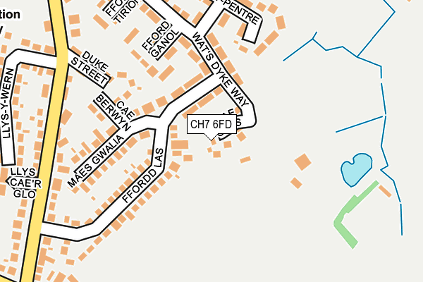 CH7 6FD map - OS OpenMap – Local (Ordnance Survey)