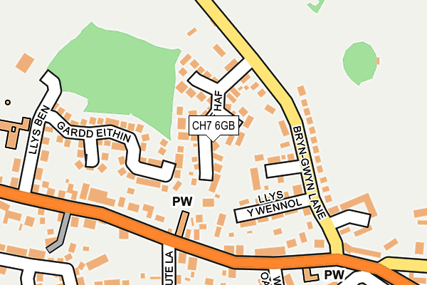 CH7 6GB map - OS OpenMap – Local (Ordnance Survey)