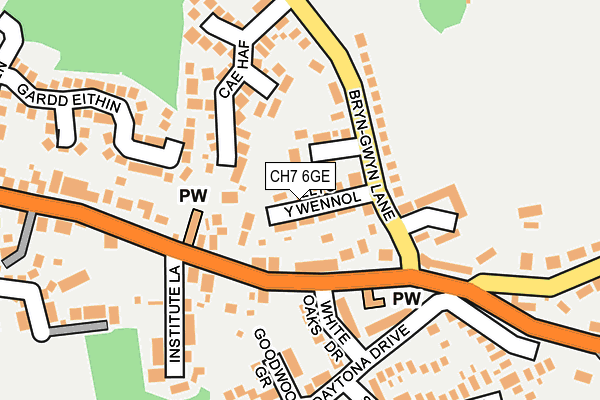 CH7 6GE map - OS OpenMap – Local (Ordnance Survey)