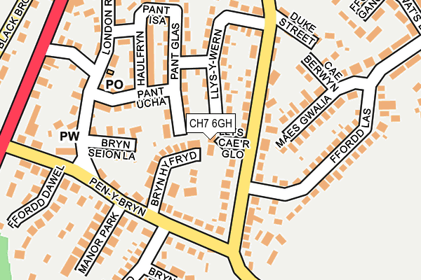 CH7 6GH map - OS OpenMap – Local (Ordnance Survey)