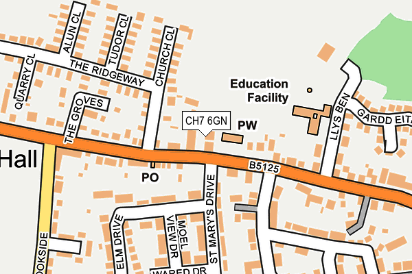 CH7 6GN map - OS OpenMap – Local (Ordnance Survey)