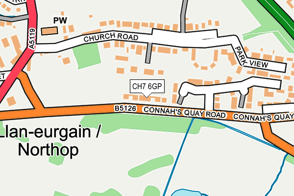 CH7 6GP map - OS OpenMap – Local (Ordnance Survey)