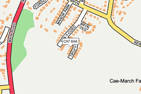 CH7 6HA map - OS OpenMap – Local (Ordnance Survey)