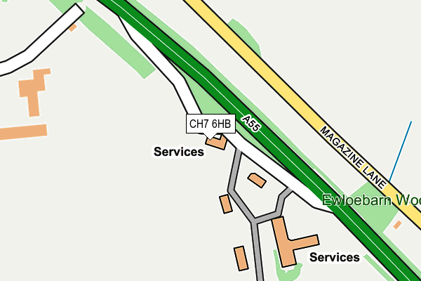 CH7 6HB map - OS OpenMap – Local (Ordnance Survey)