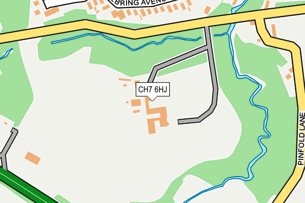 CH7 6HJ map - OS OpenMap – Local (Ordnance Survey)