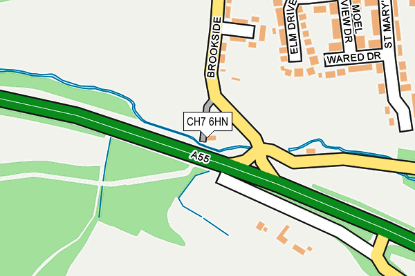 CH7 6HN map - OS OpenMap – Local (Ordnance Survey)