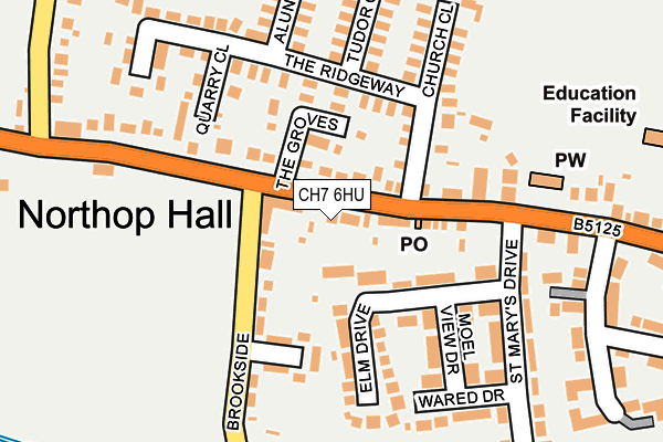 CH7 6HU map - OS OpenMap – Local (Ordnance Survey)