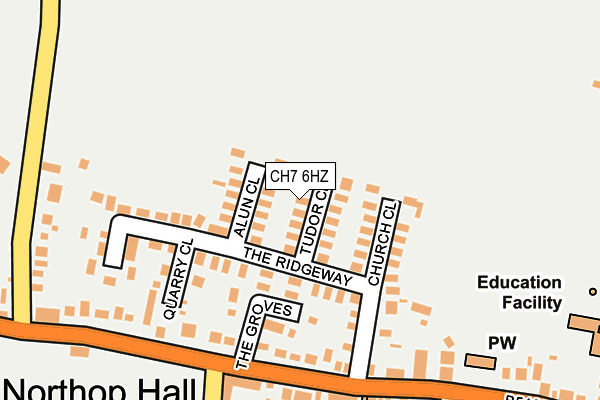 CH7 6HZ map - OS OpenMap – Local (Ordnance Survey)