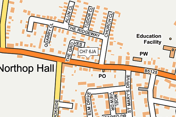 CH7 6JA map - OS OpenMap – Local (Ordnance Survey)