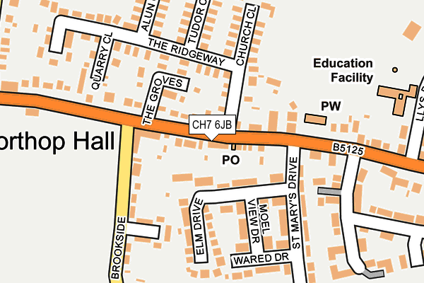 CH7 6JB map - OS OpenMap – Local (Ordnance Survey)