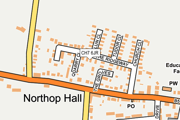 CH7 6JR map - OS OpenMap – Local (Ordnance Survey)