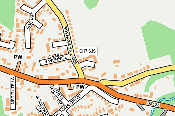 CH7 6JS map - OS OpenMap – Local (Ordnance Survey)