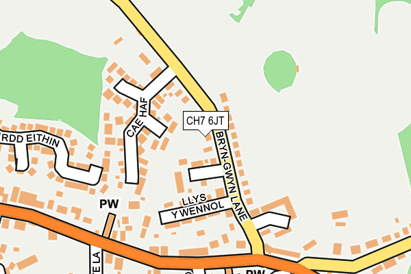 CH7 6JT map - OS OpenMap – Local (Ordnance Survey)