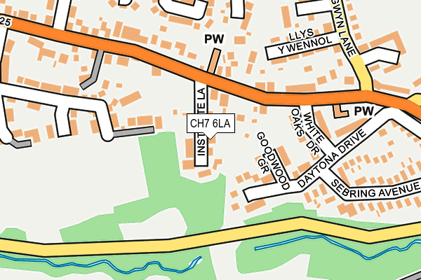 CH7 6LA map - OS OpenMap – Local (Ordnance Survey)
