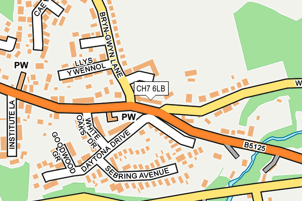 CH7 6LB map - OS OpenMap – Local (Ordnance Survey)