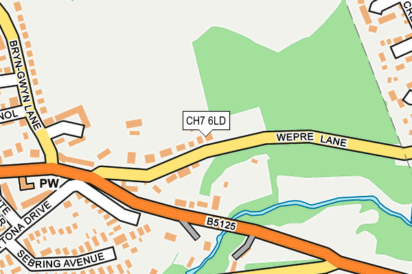 CH7 6LD map - OS OpenMap – Local (Ordnance Survey)