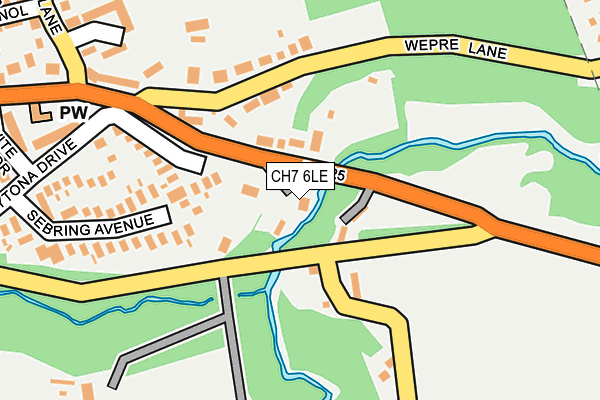 CH7 6LE map - OS OpenMap – Local (Ordnance Survey)