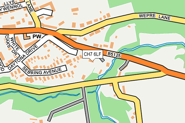 CH7 6LF map - OS OpenMap – Local (Ordnance Survey)