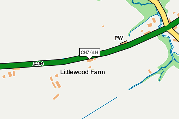 CH7 6LH map - OS OpenMap – Local (Ordnance Survey)
