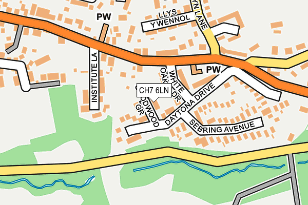 CH7 6LN map - OS OpenMap – Local (Ordnance Survey)