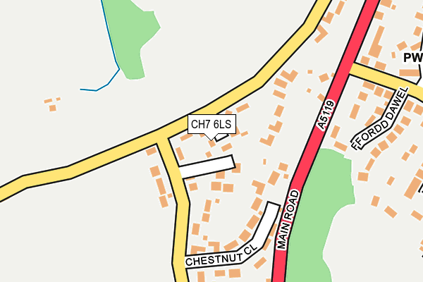 CH7 6LS map - OS OpenMap – Local (Ordnance Survey)