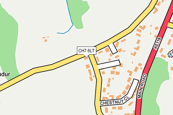 CH7 6LT map - OS OpenMap – Local (Ordnance Survey)