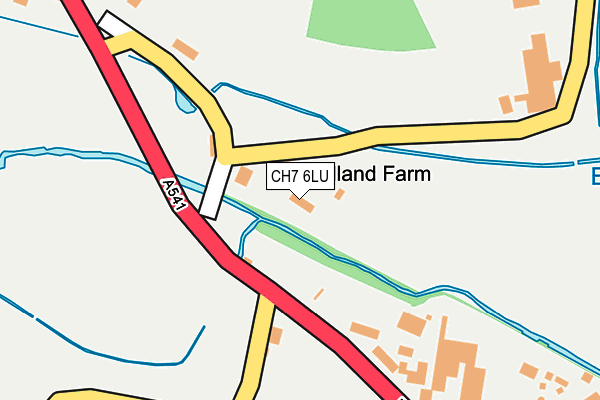 CH7 6LU map - OS OpenMap – Local (Ordnance Survey)